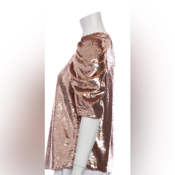 Ulla Johnson Gold Sequin Top - Picture 2 of 4